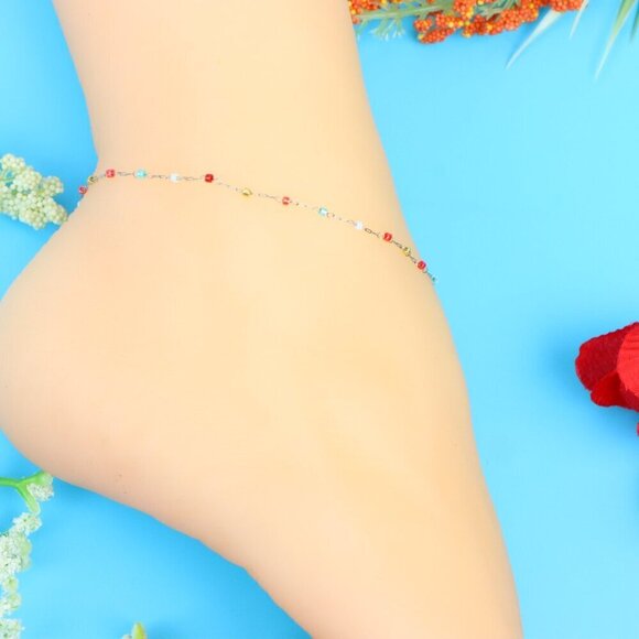 Elegant Handmade Anklet – Perfect for Women & Girls | Ideal Gift Option, DYC1751 - Picture 4 of 7